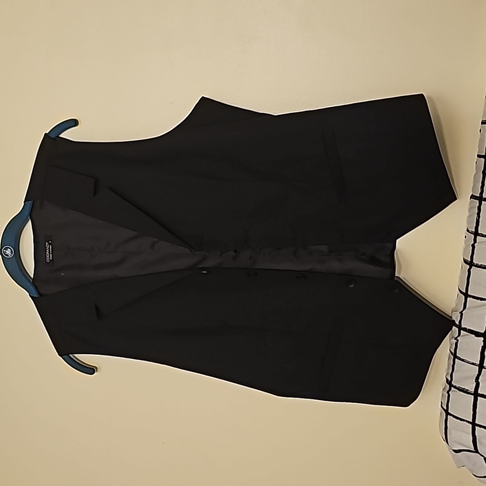 Black Coofandy Vest Button-Up